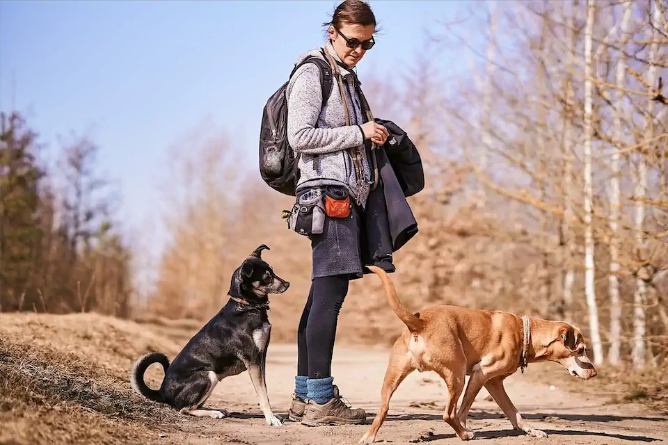 Hundetrainerin Nadine Eilenberger aus Leipzig